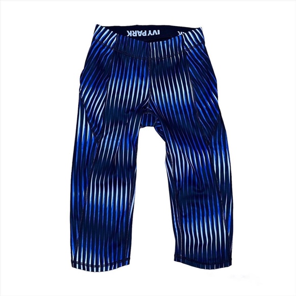 ★ NWOT Ivy Park mid rise Kaleidoscope Leggings - Blue/Black ★ - Picture 3 of 17